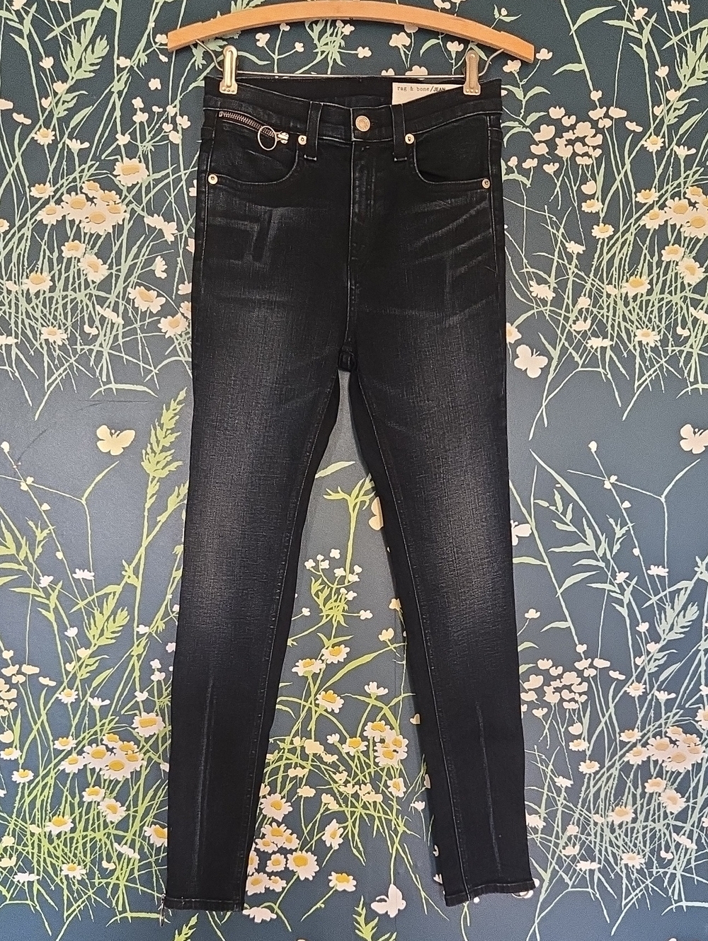 Rag & Bone Dark Wash High-Rise Skinny Jeans NWOT